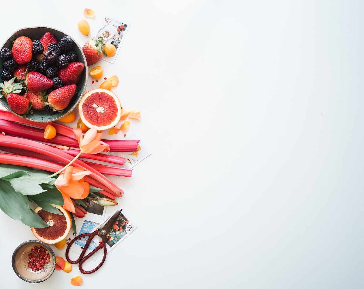Frisches Obst und Gemüse für vegane Gerichte